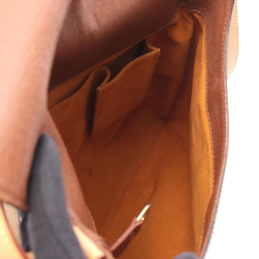 Louis Vuitton Bag Canvas Monogram Shoulder Leather Musette Brown